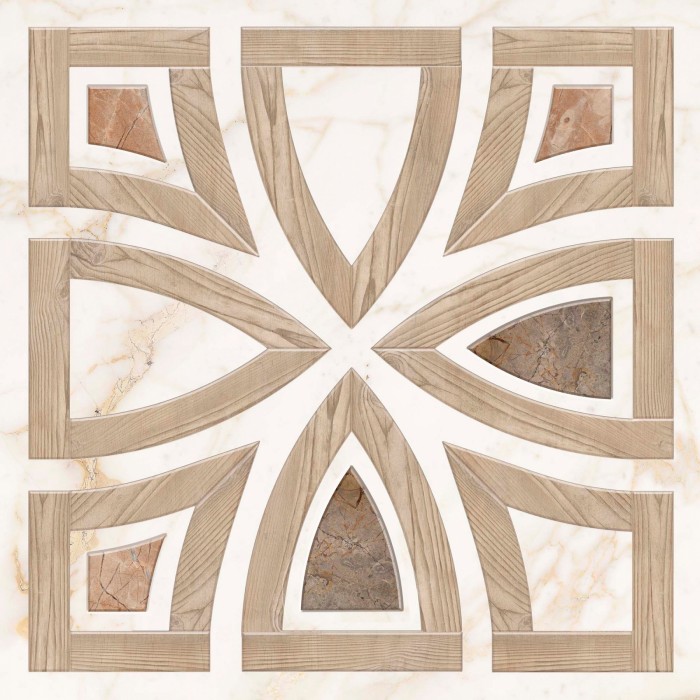 Плитка деко бежевый матовый 60х60 PROGRES CERAMICA Палацио арт. NR0351