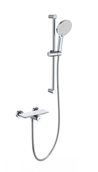 Смеситель для душа с гарнитуром, Wonzon &amp; Woghand, WW-B2052-A-CR цвет: хром