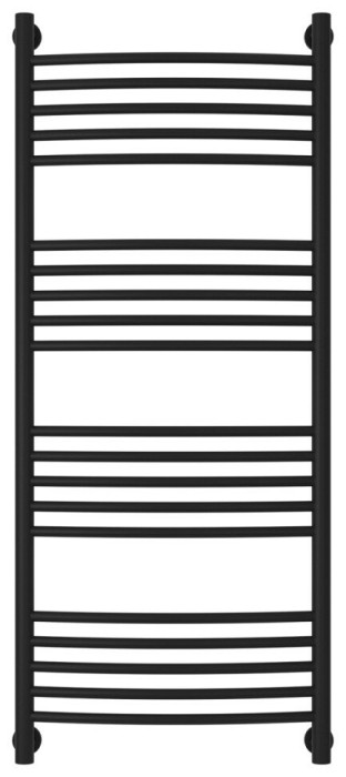 Сунержа Водяной полотенцесушитель 1200x500, Богема+ выгнутая, 31-0221-1250 цвет: матовый чёрный