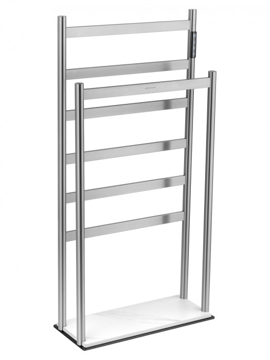 Полотенцесушитель электрический напольный, Wonzon &amp; Woghand Essen, WW-A407-BR цвет: никель