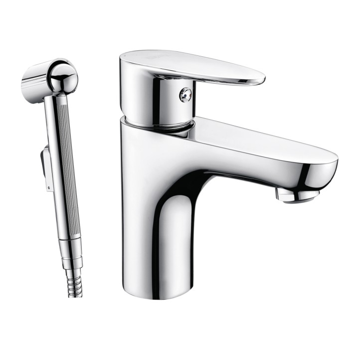 Смеситель для раковины с гигиенической лейкой Leine 3500 WasserKRAFT арт. 3508