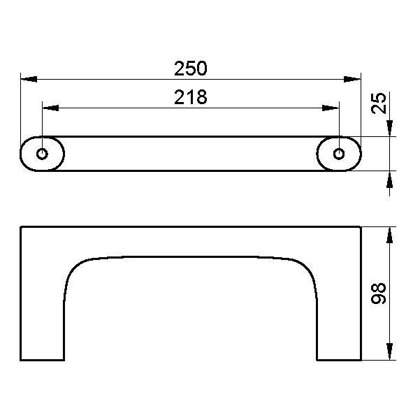 Вешалка для полотенца Keuco, Edition 400, 11521 010000 цвет: хром