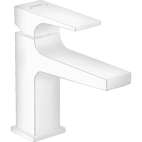 Смеситель для раковины, Hansgrohe Metropol, белый арт. 32500700