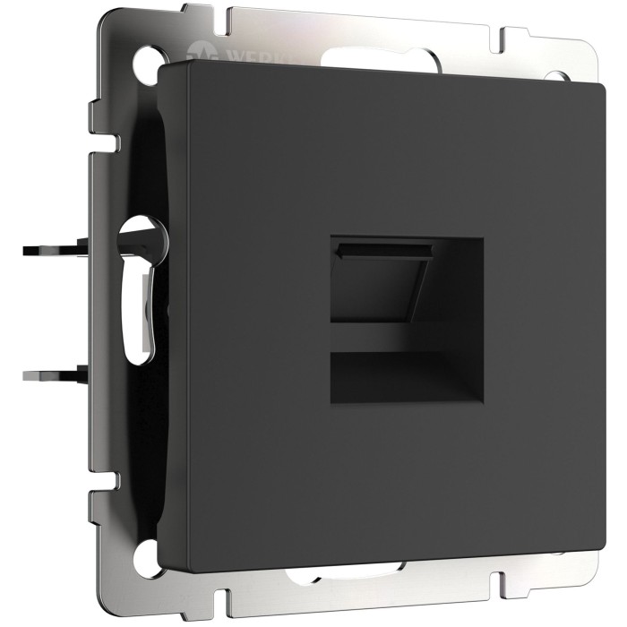 Розетка Werkel Ethernet RJ-45 (черный матовый) арт. W1181008