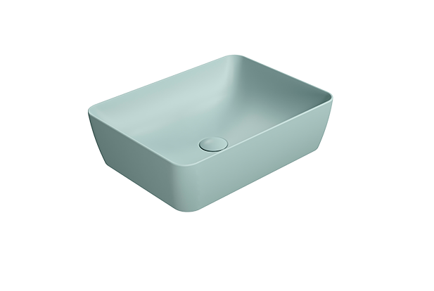 Раковина накладная 50х38х14 см, цвет ghiaccio, санфарфор, Color-elements GSI арт. 903715