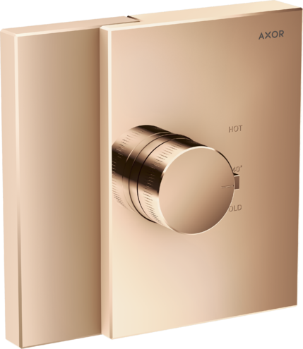 Термостат HighFlow Edge Axor, полированное красное золото арт. 46740300