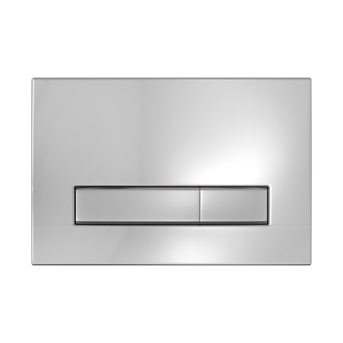 Комплект инсталляции -  кнопка хром глянец, унитаз OKUS Rimless 49 см, сиденье дюропласт микролифт, быстросъём, Berges ATOM Line арт. 043392