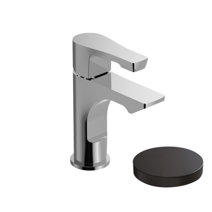 Однорычажный смеситель для биде, с донным клапаном, Giulini Ego, черный матовый арт. 5707ANO