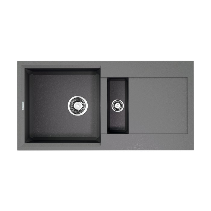Кухонная мойка Omoikiri Sakaime 86-2-GR Tetogranit, цвет leningrad grey арт. 4993560