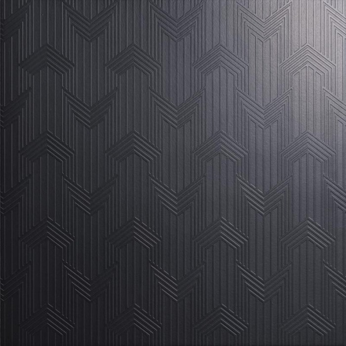 Плитка decoro “geometria” nero matt su fondo nero matt 60x60 PETRACER'S Swing арт. S GEOMETRIA 20-20