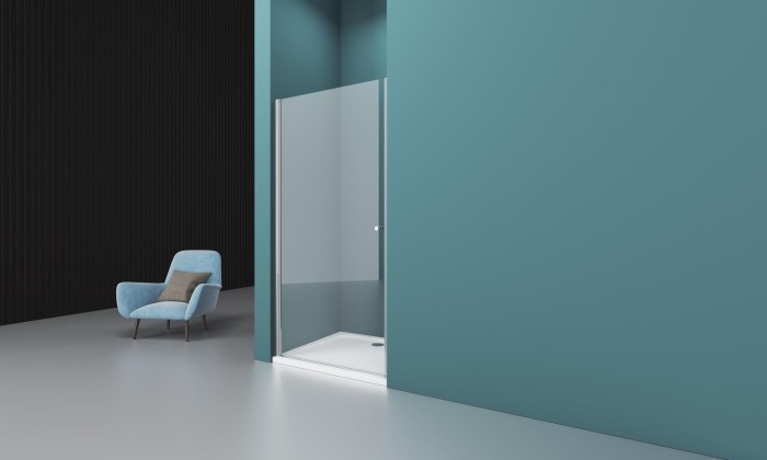 Душевая дверь в нишу 90x195 BelBagno, глянцевый хром, Etna арт. ETNA-B-1-90-C-Cr-90