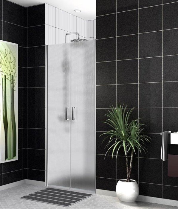 Душевая дверь в нишу 90x190 BelBagno, глянцевый хром, Uno арт. UNO-B-2-90-P-Cr