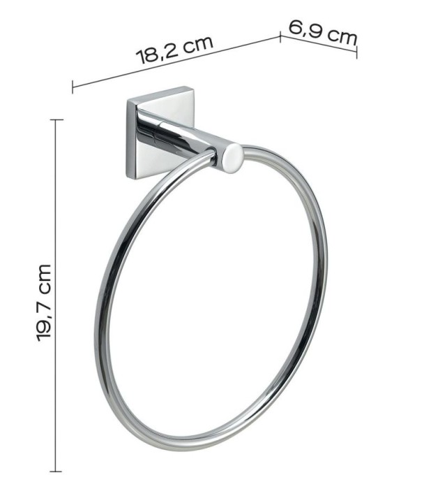 Полотенцедержатель - кольцо Fuji Gedy, FJ70(13) цвет: хром