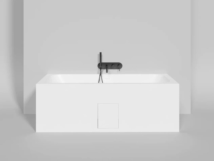 Ванна встраиваемая 170x75, матовая, Salini ORLANDA AXIS KIT арт. 103313MRF