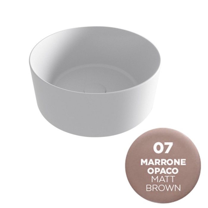 Накладная раковина, 40х40х17 см, Olympia ceramica Open, бежевый матовый арт. OPE42TO40007