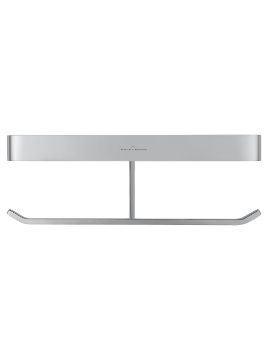 Двойной держатель для туалетной бумаги с полкой, Wonzon & Woghand Lotte, WW-8356 цвет: хром