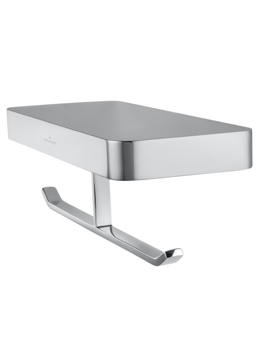 Двойной держатель для туалетной бумаги с полкой, Wonzon & Woghand Lotte, WW-8356 цвет: хром