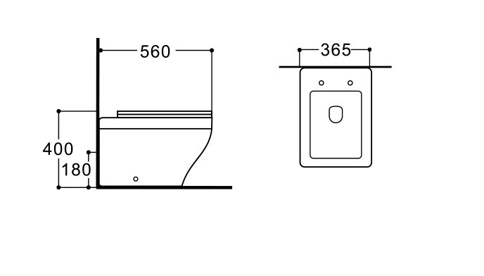 Унитаз напольный приставной, безободковый Aquatek Амадео арт. AQ1964-00