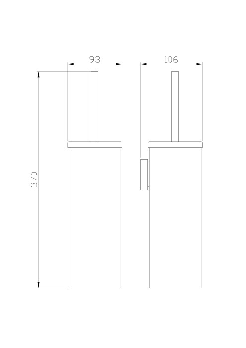 Туалетный ершик в комплекте, Wonzon & Woghand Polo, WW-8929-BN цвет: никель