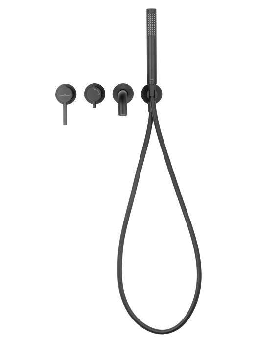 Смеситель для ванны встраиваемый, Wonzon & Woghand Stick, WW-889017-MB цвет: черный