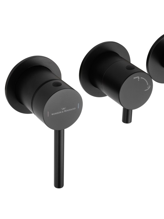 Смеситель для ванны встраиваемый, Wonzon & Woghand Stick, WW-889017-MB цвет: черный