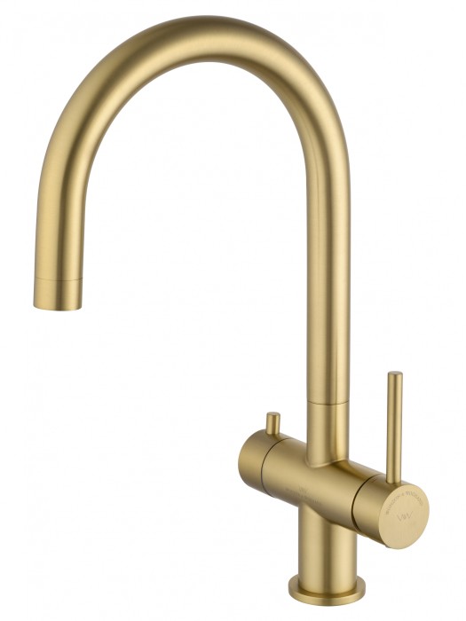 Смеситель для кухни c подключением фильтра, Wonzon &amp; Woghand, WW-3211-BG цвет: золото