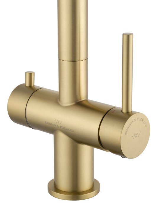 Смеситель для кухни c подключением фильтра, Wonzon & Woghand, WW-3211-BG цвет: золото