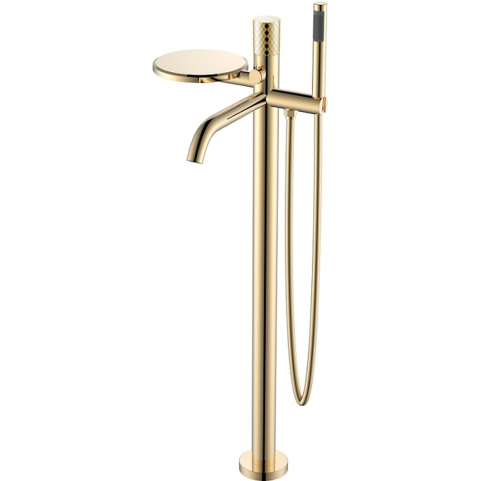 Смеситель напольный gold diamond gold, Boheme Stick - 129-GG