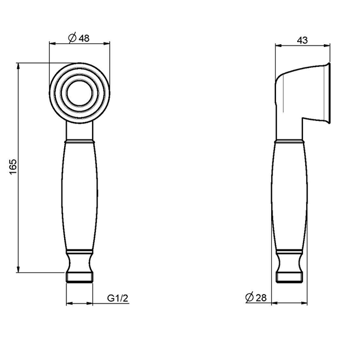Fima Carlo Frattini Ручной душ, Wellness, F2049CR цвет: хром