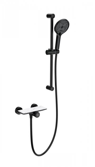 Смеситель для душа с гарнитуром, Wonzon &amp; Woghand, WW-B2052-A-MB цвет: черный