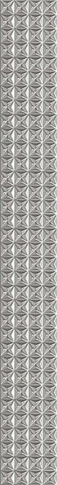 Бордюр grey geometry 1 7.5x63 AZORI Pandora арт. 585711002