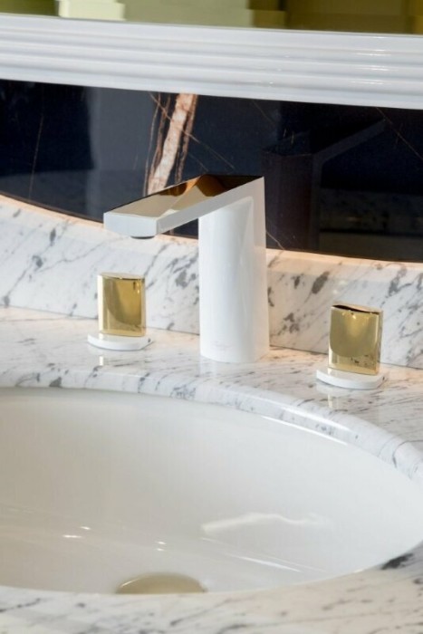 Смеситель для раковины, золото, Venturo Boheme 150-WG-TOUCH