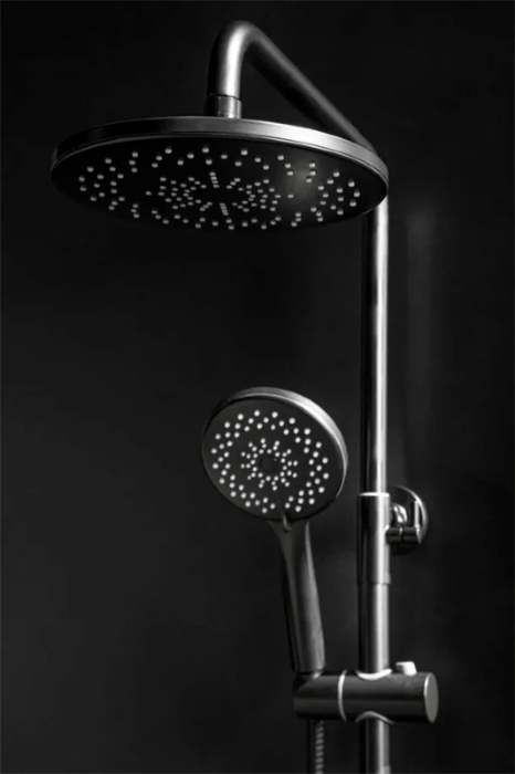 Стойка для душа со смесителем, черный, Spectre Boheme 458-B