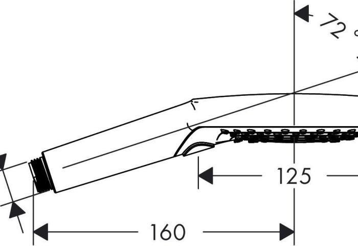 Ручной душ Raindance Select S Hansgrohe, белый, хром арт. 26530400