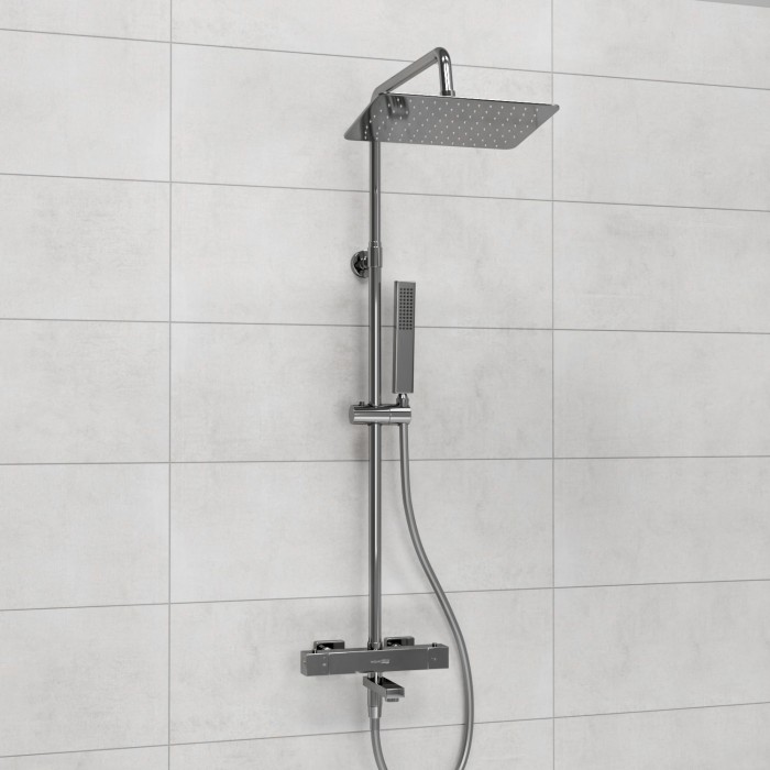 Душевая система с термостатическим смесителем WasserKRAFT арт. A199.069.103.087.CH Thermo