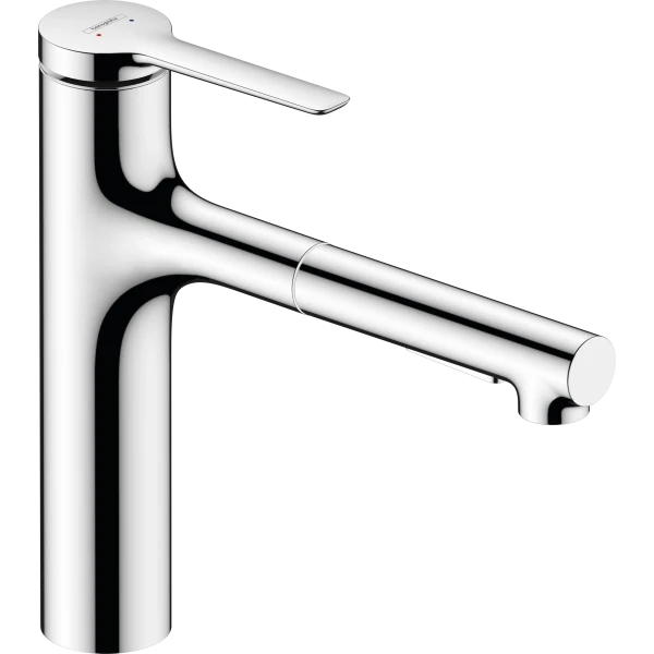 Смеситель для кухни, с вытяжным душем, Hansgrohe Zesis M33, хром арт. 74801000