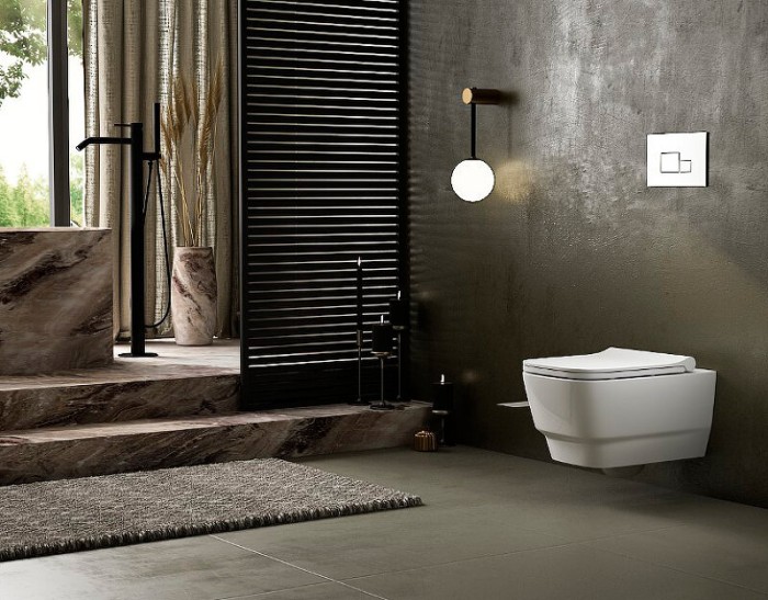 Унитаз подвесной с функцией биде, (без крышки), белый, Bello Boheme 971-2-W