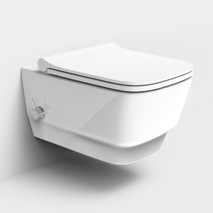 Унитаз подвесной с функцией биде, (без крышки), белый, Bello Boheme 971-2-W