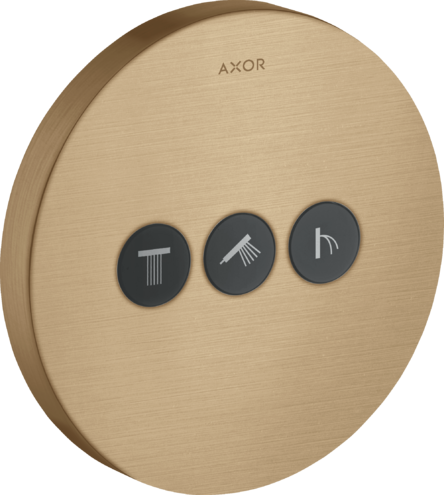 Переключатель потоков ShowerSelect Axor, шлифованная бронза арт. 36727140