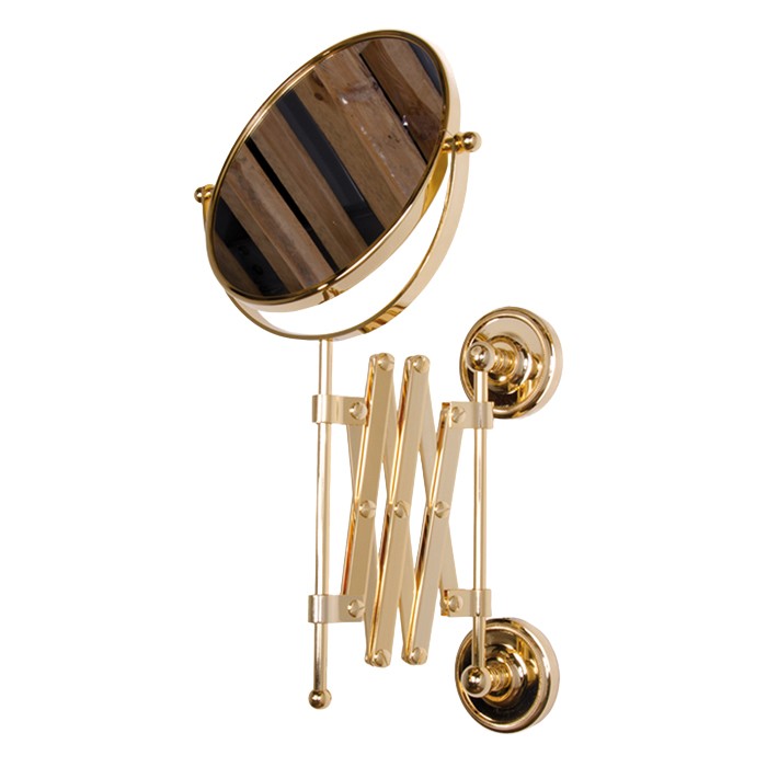 Зеркало косметическое настенное, 2-х стороннее, Bristol золото, Tiffany World - TWBR024oro