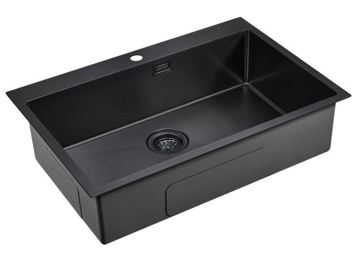 Мойка для кухни нержавеющая 750х510мм Paulmark SAAR, вороненая сталь - PM807551-GM