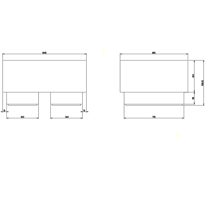 Мыльница настольная, Gessi Rettangolo, хром/белый арт. 20825#031
