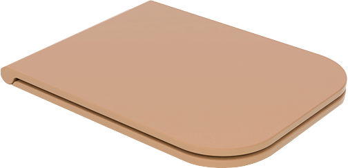 Крышка с сиденьем для подвесного унитаза каштан матовый, GSG Ceramic Design Brio, BRCOPRSLTICR017