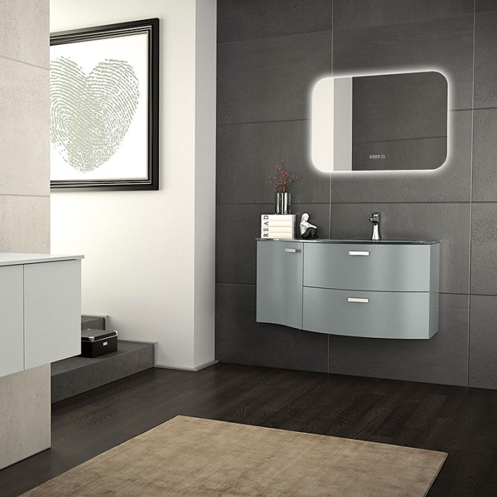 Зеркало 800х550 c подсветкой и диммером, сенсор выкл, Azario Паллада - LED-00002243