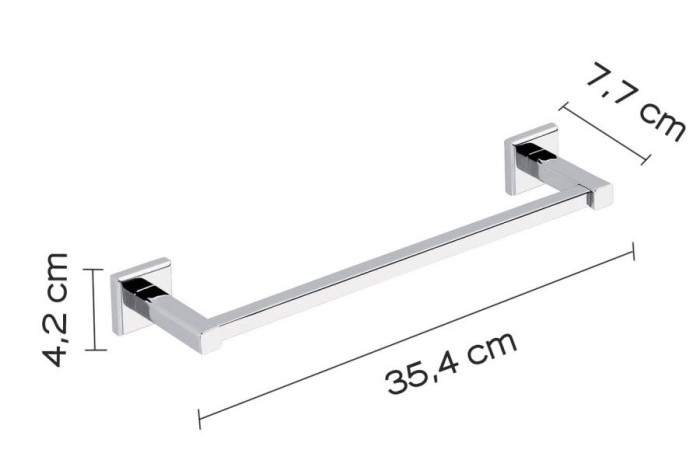 Полотенцедержатель, длина 35 см Colorado Gedy, 6921/35(13) цвет: хром