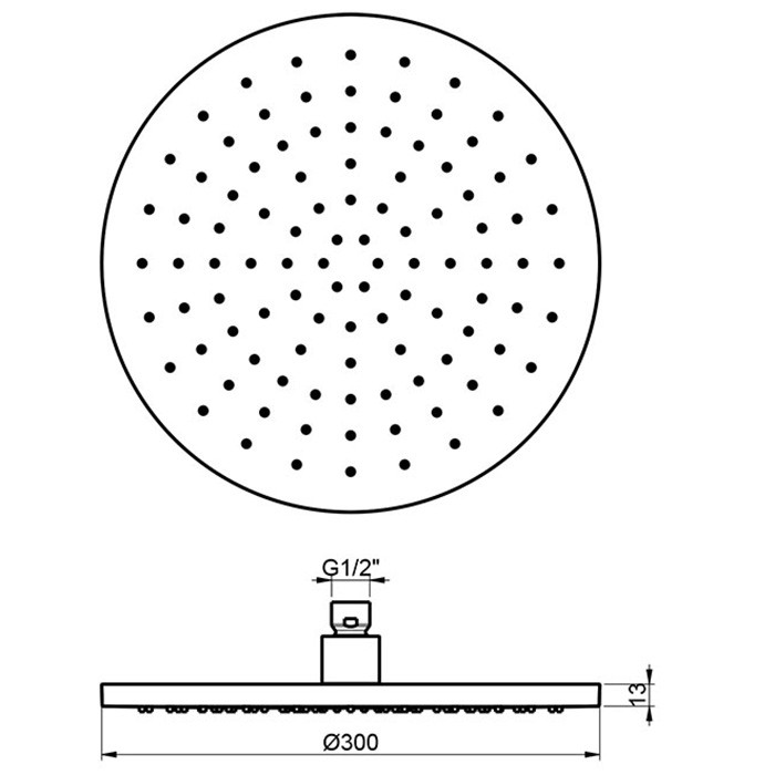 Душевая система Almar Core встраиваемая с термостатом, цвет нержавеющая сталь брашированная арт. SET-Core.NB 2