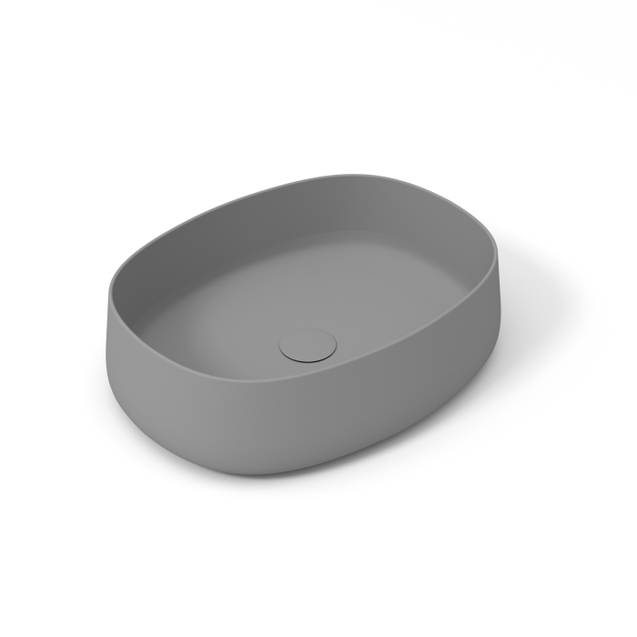 Накладная раковина 50x40x15 см, Olympia ceramica Wave, серый матовый арт. WAV42RE50003