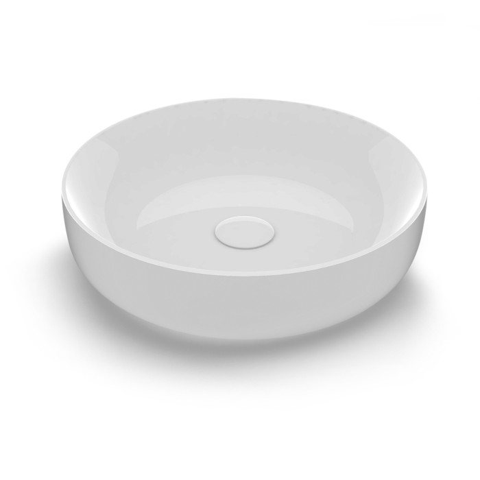 Накладная раковина, d45 h14 см, Olympia ceramica Metamorfosi, белый глянцевый арт. MET4245001