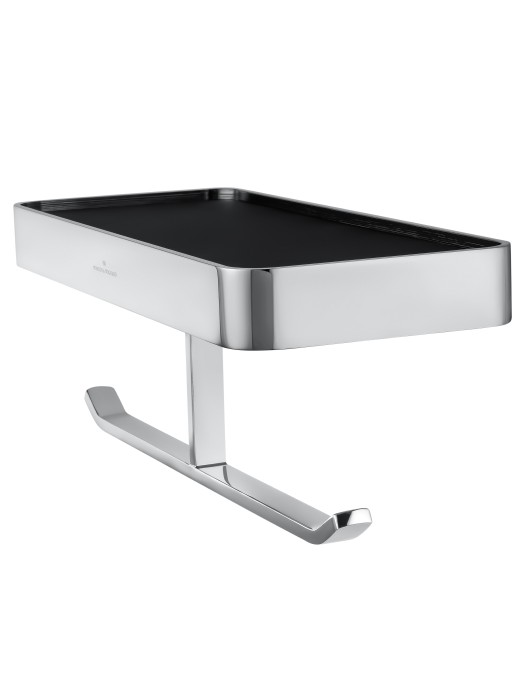 Двойной держатель для туалетной бумаги с полкой, Wonzon & Woghand Lotte, WW-8356A цвет: хром