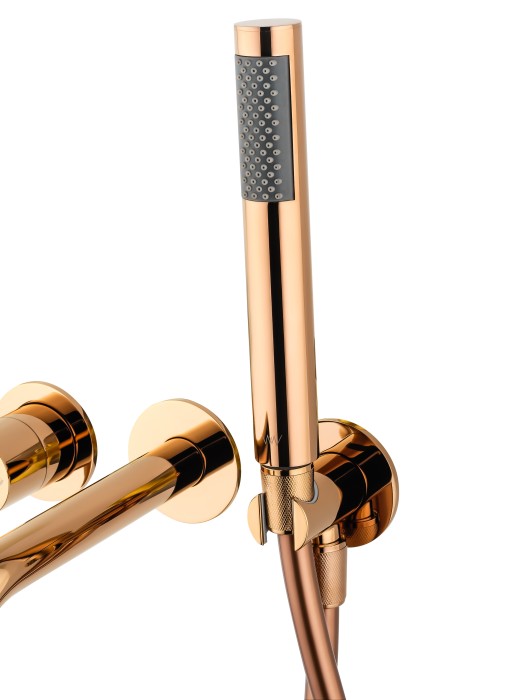 Смеситель для ванны встраиваемый, Wonzon & Woghand Tor, WW-88889073-RG цвет: розовое золото